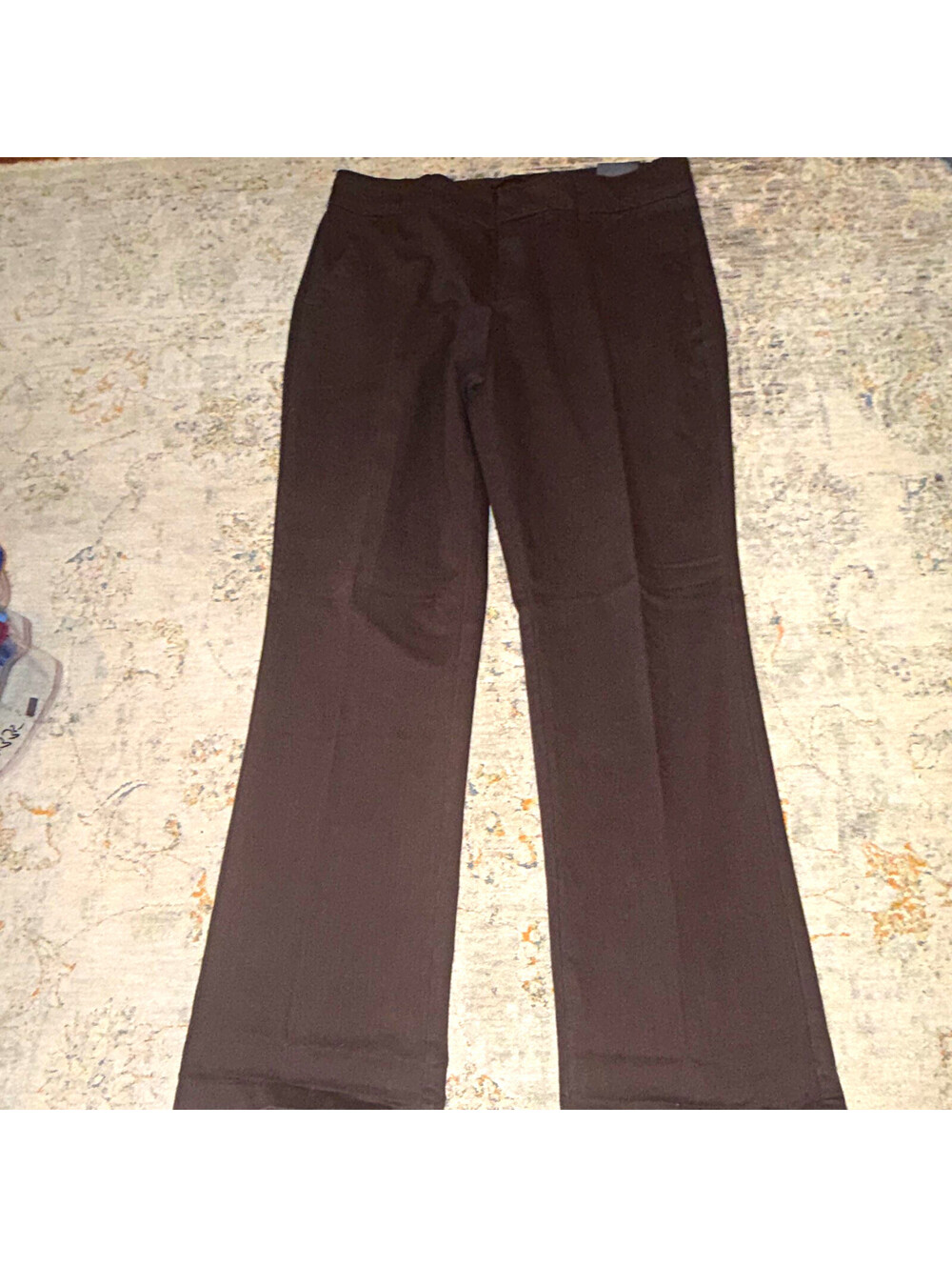 Coldwater Creek women’s brown solid dress pants bootcut Natural Fit 16 A342